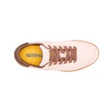 Zapatillas Caterpillar Pause Retro color rosa claro, con cordones y suela color caramelo.