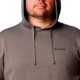 Buzo canguro Columbia Beaumont Hoodie color beige con capucha ajustable con cordón, bolsillo tipo canguro y logo de la marca estampado en la manga.