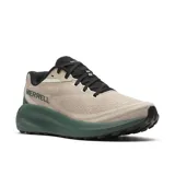Zapatillas de running Merrell Morphlite de color beige con detalles en verde y negro.