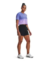 Short deportivo azul con cintura elástica y bolsillos laterales.