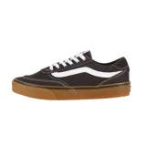 Zapatillas Vans Brooklyn LS color marrón con la clásica banda lateral blanca.
