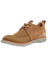 Zapato híbrido de hombre color marrón, con capellada de tejido ligero y detalles en cuero. Suela con tecnología Honey Foam.