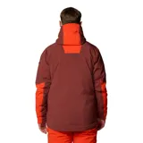 Campera de esquí Columbia Titanium Cirque Bowl Jacket, color naranja y marrón, impermeable y transpirable con tecnología Omni-Tech™ y forro termorreflectante Omni-Heat™ Infinity. Cuenta con capucha compatible con casco, ventilación en las axilas, faldón antinieve, múltiples bolsillos y puños ajustables.