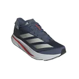 Championes de running Adidas Adizero SL 2, color azul marino con detalles plateados y suela blanca con detalles en naranja.