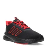 Championes Adidas X PLRPATH, color negro con detalles en rojo, ideales para uso urbano.