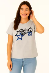 Remera negra de algodón con estampado frontal que dice 'OFFLINE CLUB 99' en blanco y rojo.