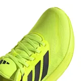 Championes Adidas Run Falcon 5, color verde lima con detalles en negro, ideales para running.