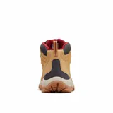 Bota de senderismo Columbia Newton Ridge Plus II, color marrón, con capellada de cuero recubierto de PU, ante y malla. Cuenta con tecnología Omni-Tech™ impermeable y transpirable, entresuela TechLite™ para amortiguación y suela Omni-Grip™ para tracción en todo tipo de terrenos.