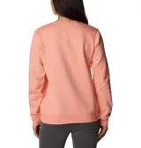 Buzo Columbia color lila con logo estampado en el pecho.