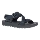 Sandalias negras Merrell Alpine Strap con tiras ajustables de velcro, empeine de ante y textil, forro de tejido polar y suela de goma.