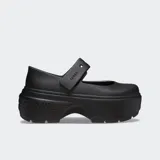 Zapatos estilo Mary Jane en color negro, con suela exagerada y correa ajustable, diseñados para ofrecer comodidad y un look audaz.