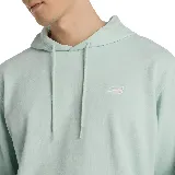 Buzo con capucha New Balance Sport Essentials French Terry Hoodie color verde agua, con logo pequeño bordado en el pecho y bolsillo tipo canguro.