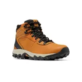 Bota de senderismo Columbia Newton Ridge Plus II, color marrón, con capellada de cuero recubierto de PU, ante y malla. Cuenta con tecnología Omni-Tech™ impermeable y transpirable, entresuela TechLite™ para amortiguación y suela Omni-Grip™ para tracción en todo tipo de terrenos.