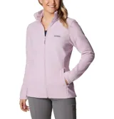 Campera polar Columbia Basin Trail III Full Zip para mujer, color azul marino. Con cierre frontal completo y bolsillos laterales con cierre.