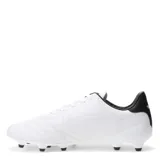 Championes de fútbol Topper San Ciro V FG, color blanco con detalles en negro.