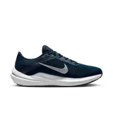 Championes de running Nike Air Winflo 10, color azul con detalles en blanco.