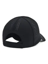 Gorro deportivo Under Armour Velociti color blanco con logo reflectivo en el frente.