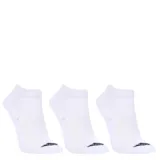 Medias cortas de hombre, color blanco, en paquete de tres unidades.