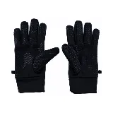 Guantes negros de poliéster con logo de Umbro estampado en blanco.
