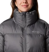 Campera inflada Columbia Puffect II Full Zip color negro, con cierre frontal, cuello alto y bolsillos laterales con cierre. Cuenta con aislamiento Thermarator™ y tejido impermeable.