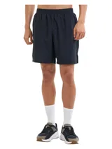 Short de running negro Under Armour Launch de 7 pulgadas, con logo reflectivo en la pierna derecha.