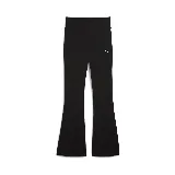 Calza Puma ESS de mujer, color negro con logo blanco en la pierna izquierda, corte ajustado y cintura alta.