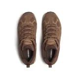 Zapatillas de senderismo Merrell Accentor 3 WP para hombre, color marrón. Capellada de gamuza y malla, con puntera de goma protectora. Entresuela de EVA moldeada por compresión y suela con tacos de 5 mm.