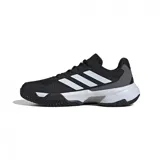 Championes Adidas Courtjam Control 3 para hombre, color negro con detalles en blanco y gris.
