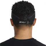 Visera ligera para correr, color negro, con banda que absorbe la humedad y cierre de velcro ajustable.