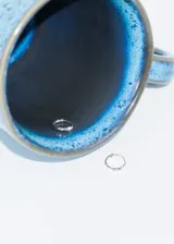 Par de aros tipo argolla de plata 925.