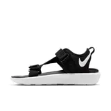 Sandalias Nike Vista para mujer, color negro con detalles en blanco.