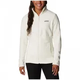 Campera polar Columbia Basin Trail III Full Zip para mujer, color azul marino. Con cierre frontal completo y bolsillos laterales con cierre.