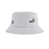 Gorro tipo bucket Puma color gris con logo de la marca bordado en negro.