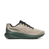 Zapatillas de running Merrell Morphlite de color beige con detalles en verde y negro.