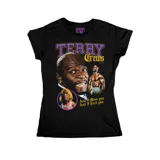 Remera negra con estampado de Terry Crews.