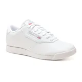Championes Reebok Princess de cuero blanco con detalles en rojo y azul.