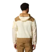 Campera cortaviento Columbia Challenger, color beige con detalles en marrón. Cuenta con capucha ajustable, media cremallera frontal, puños elásticos, dobladillo ajustable, bolsillo canguro y tecnología Omni-Shield™ repelente al agua y a las manchas.