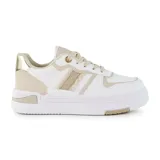 Championes deportivos American Sport Tracy, color blanco con detalles en dorado.