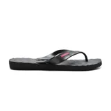Ojotas Havaianas Track Waves de goma color negro con logo en relieve color fucsia.