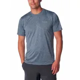 Remera deportiva Columbia Hike Crew color borgoña, de corte clásico y manga corta, con logo estampado en el pecho. Confeccionada en poliéster con tecnología Omni-Wick para absorción de la humedad y control de olores.