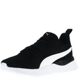 Championes Puma Anzarun Lite unisex, color negro con detalles en blanco.
