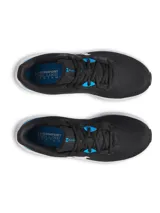 Championes de running Under Armour Charged Pursuit 4, color azul marino con logo blanco. Capellada de malla transpirable y entresuela Charged Cushioning para mayor amortiguación.