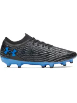 Championes de fútbol Under Armour Magnetico Pro 5 FG, color negro con detalles en azul.