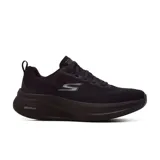 Championes deportivos Skechers Go Run Elevate 2.0, color negro, con cordones y capellada de tejido técnico deportivo con capas sintéticas termofusibles. Cuenta con plantilla Skechers Air-Cooled Goga Mat, amortiguación ULTRALIGERA y tecnología Skechers M-Strike.