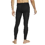 Calza deportiva larga de compresión Nike Pro, color negro con logo blanco en la pierna izquierda.