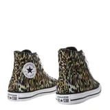 Championes de caña alta Converse Chuck Taylor All Star Lift con estampado animal print en tonos marrones y negros.