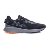 Championes Fila Champion Training Ride para hombre, color negro con detalles en gris y naranja.