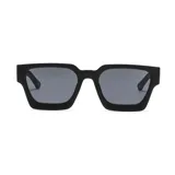 Lentes de sol unisex de la edición limitada Cabo x Emexem, con marco cuadrado negro y lentes grises con filtro UV 400. Incluye estuche.