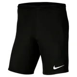 Short deportivo Nike Dry Park Iii de hombre, color negro con logo blanco en la pierna izquierda. Confeccionado con tecnología Dri-FIT para mantener la transpirabilidad y comodidad durante la actividad física.