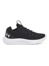 Championes de entrenamiento Under Armour Dynamic 2, color negro con suela blanca y logo blanco en el lateral.
